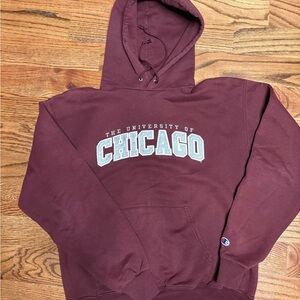 Univeristy of  Chicago Maroon University of Chicago Men's Hoodie-maroon color